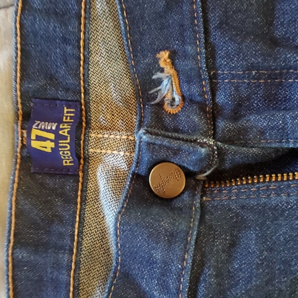Wrangler Original Fit Blue Jeans - Picture 4 of 4